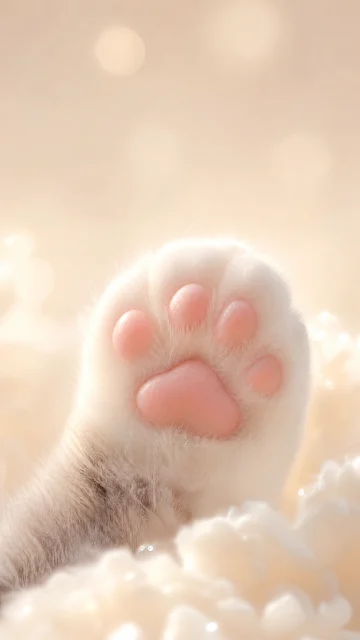 治愈系小猫爪手机壁纸