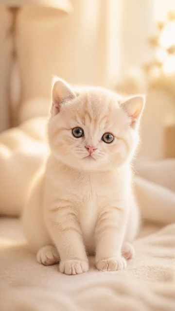 奶油小猫写实手机壁纸