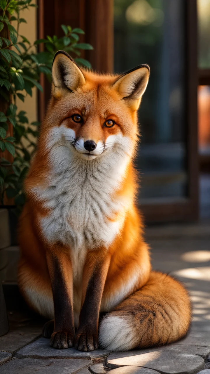 写实宠物狐狸手机壁纸