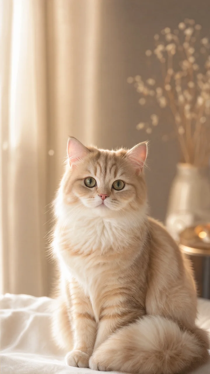 写实温柔猫咪手机壁纸