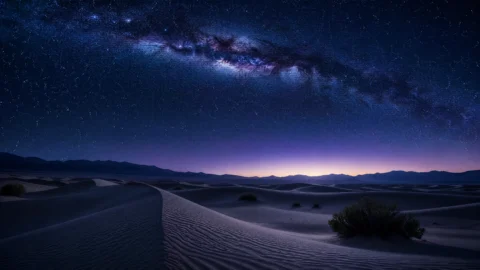 沙漠星空写实桌面壁纸