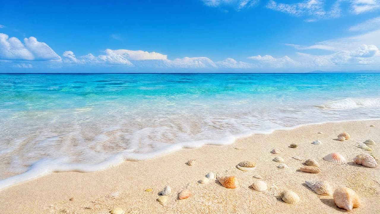 夏日海滩清新桌面壁纸