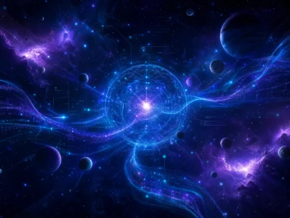 数字宇宙未来科技平板壁纸