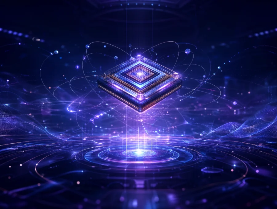 量子计算未来芯片平板壁纸