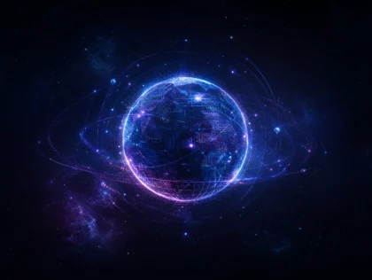 数字星球未来科技平板壁纸