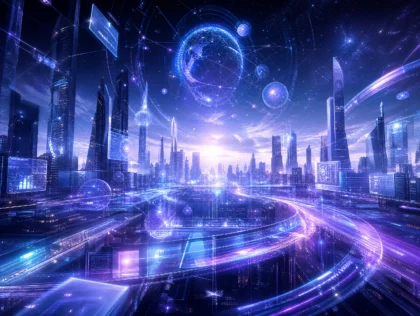 智能世界未来科技平板壁纸