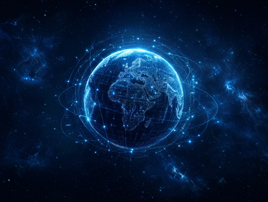虚拟地球未来科技平板壁纸
