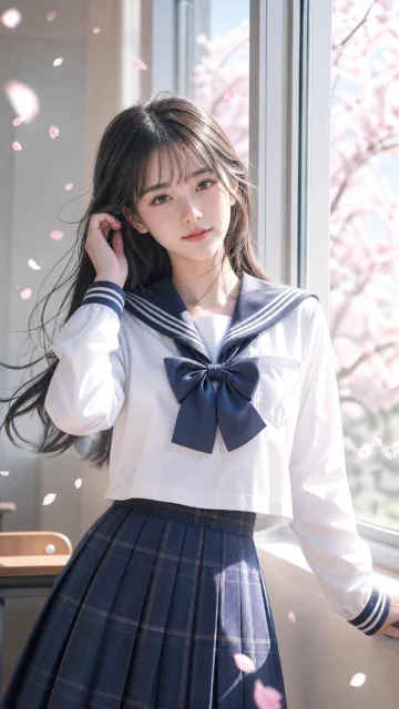 清新JK制服手机壁纸