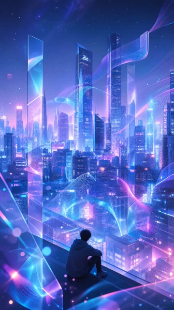 00后霓虹青春手机壁纸
