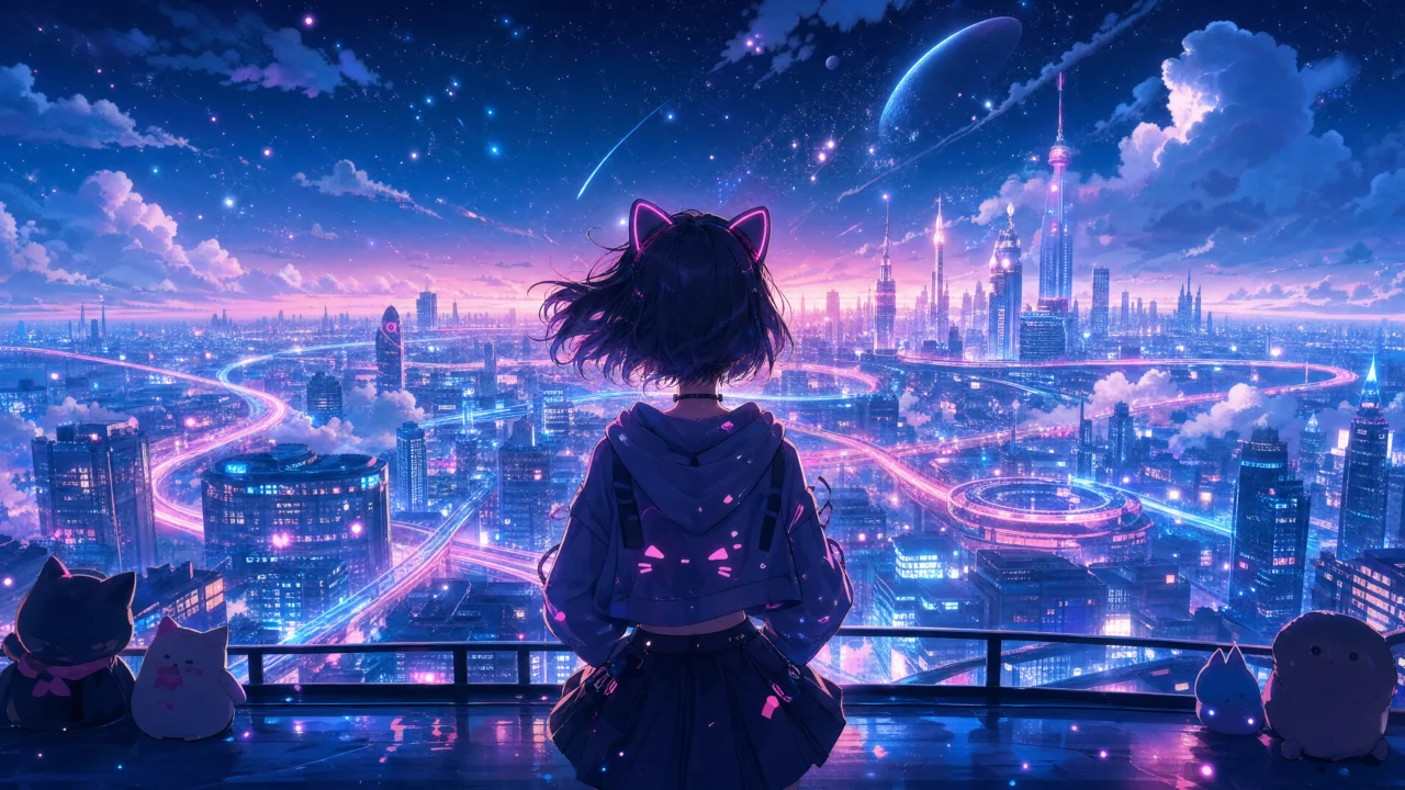 33灵感霓虹幻想桌面壁纸