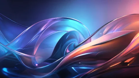 流光立体抽象桌面壁纸