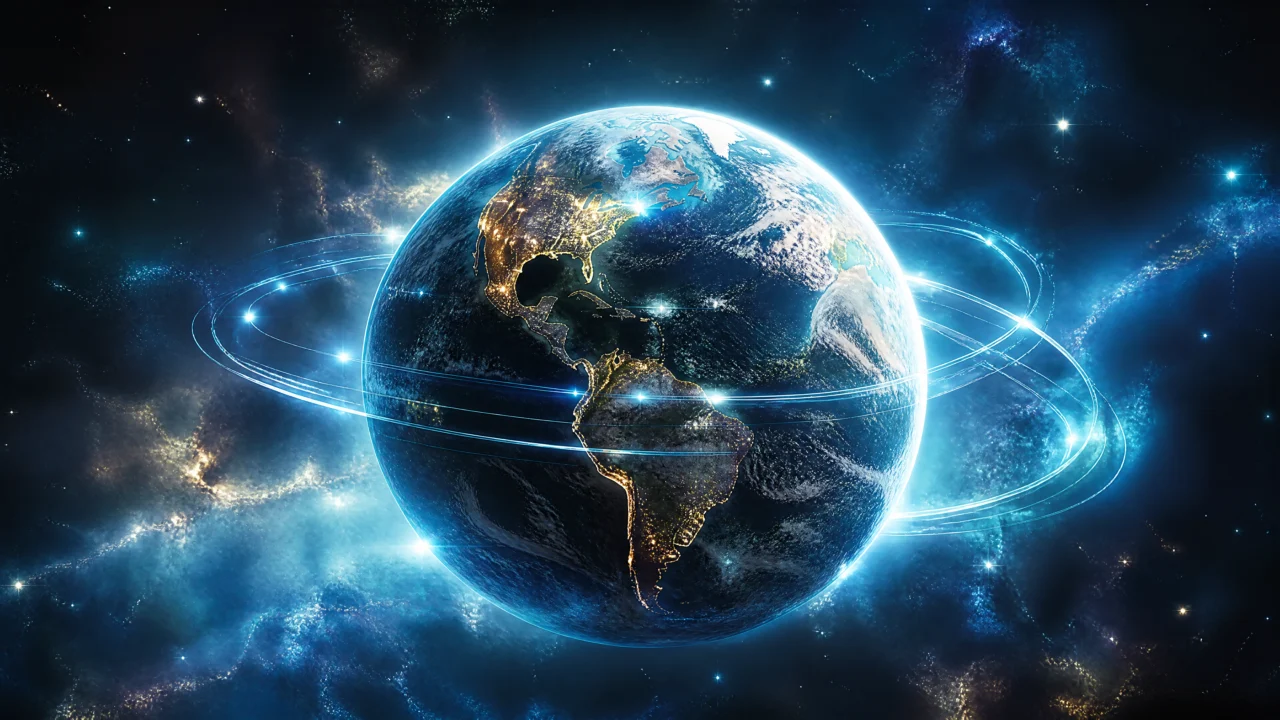 3D艺术地球宇宙桌面壁纸