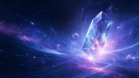 未来晶体光影桌面壁纸