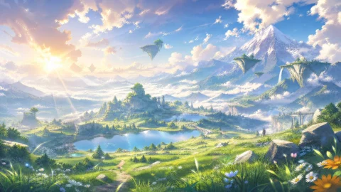原神幻想晨曦桌面壁纸