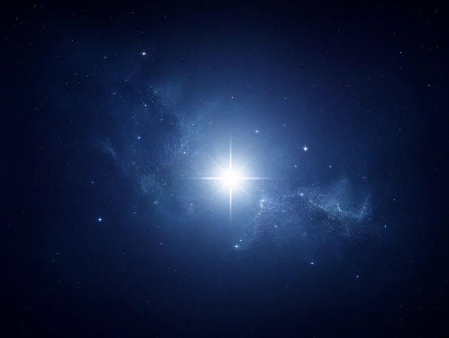 白星静夜平板壁纸
