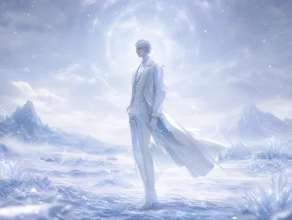 白沃尔特雪境幻想平板壁纸