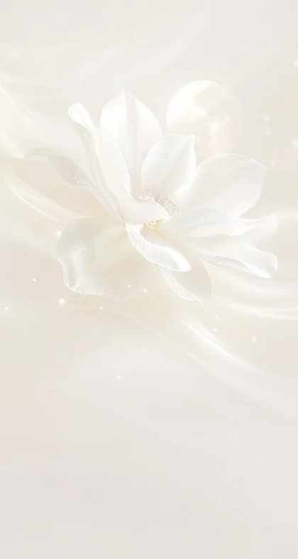白皙月光花瓣平板壁纸