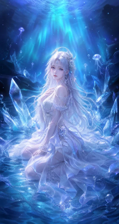 白秀秀冰海幻想平板壁纸