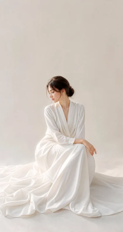 白色服装优雅平板壁纸
