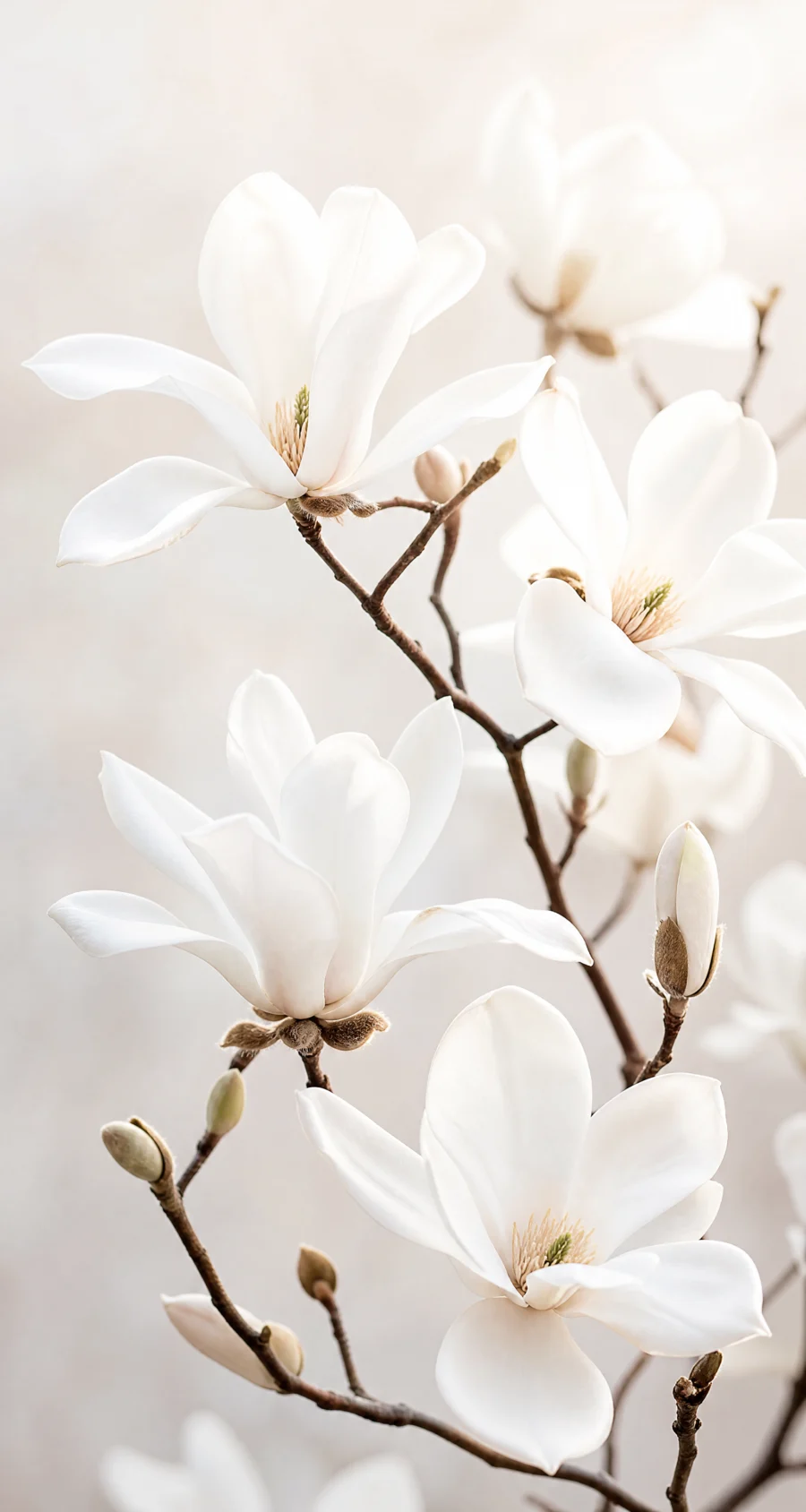 白色玉兰花清雅平板壁纸