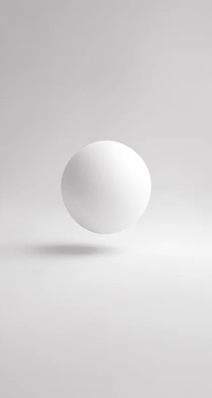 白色球体极简平板壁纸