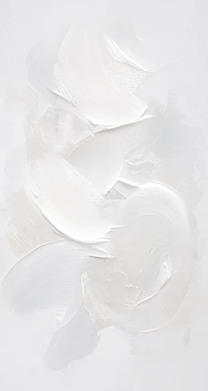 白色笔触极简抽象平板壁纸
