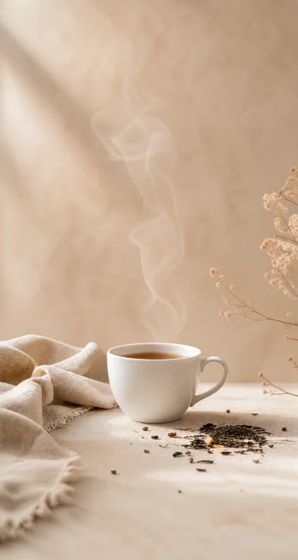 白色茶杯静物平板壁纸