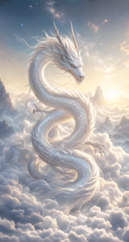 云海白龙平板壁纸