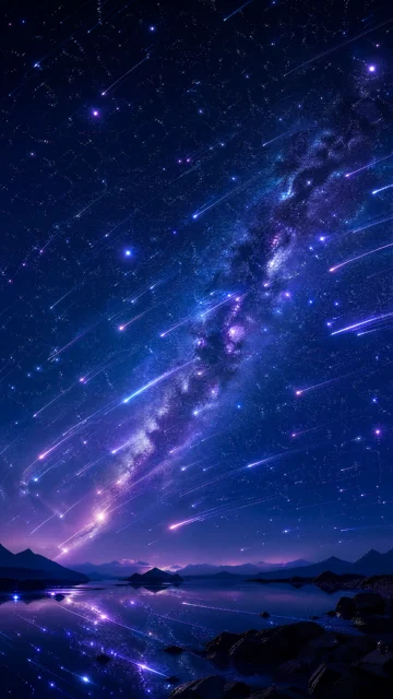 弹幕星空手机壁纸