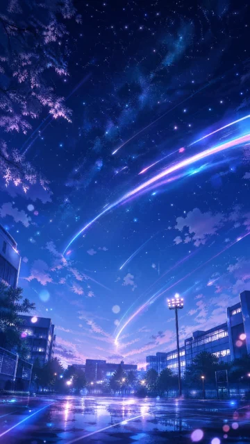 青春弹幕梦幻手机壁纸