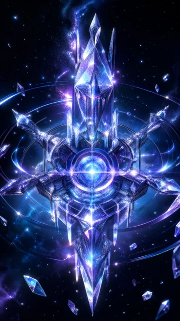 水晶枢纽未来光核手机壁纸