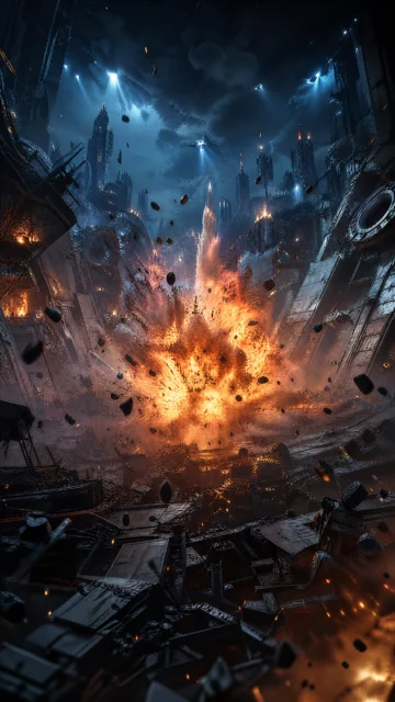 爆破模式烈焰战场手机壁纸