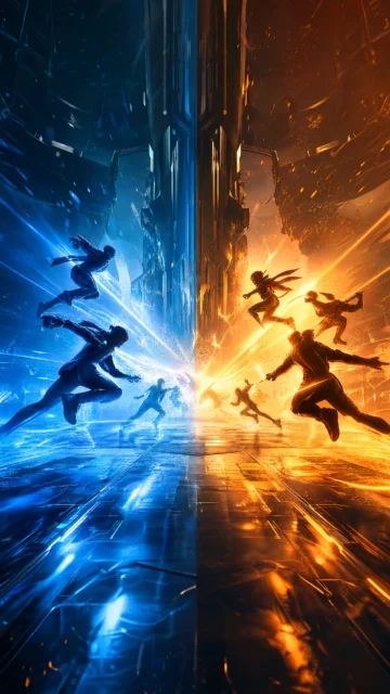 团队竞技热血对决手机壁纸