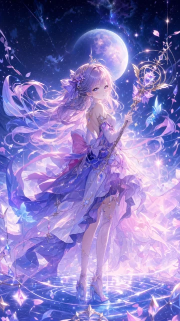 梦幻星光魔法少女手机壁纸