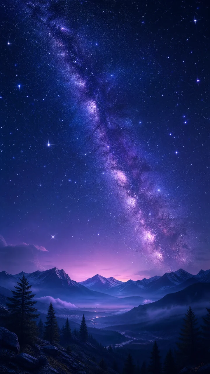 夜空星河梦幻手机壁纸