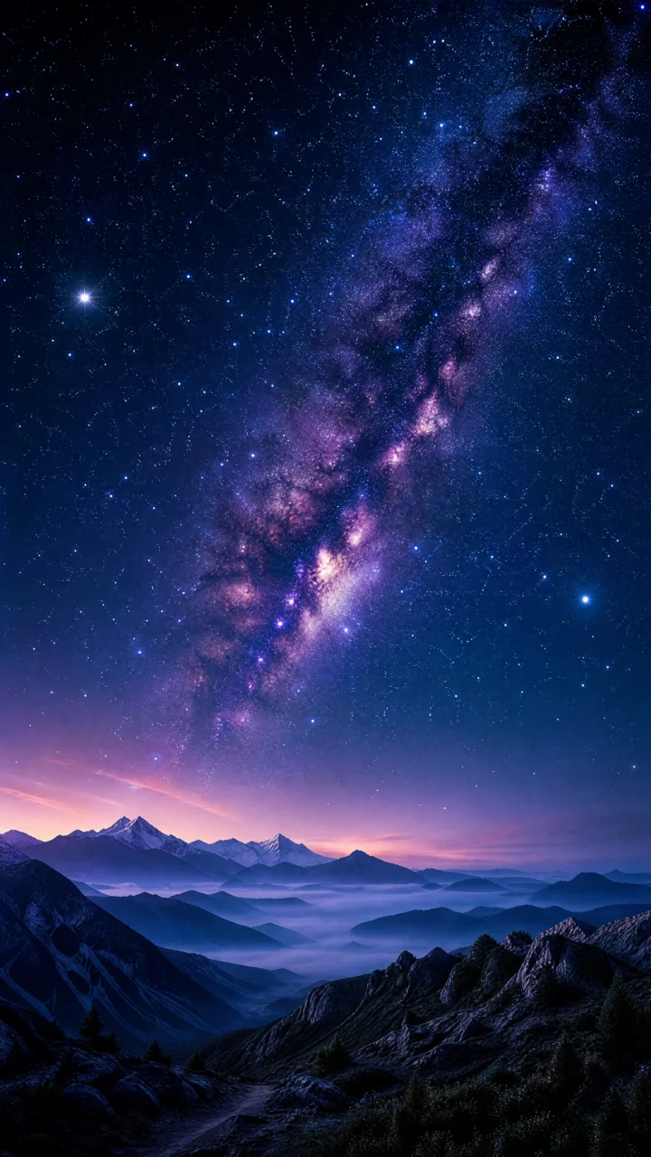 夜空星河手机壁纸