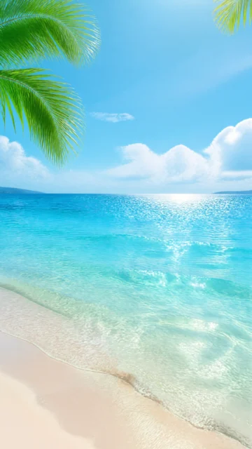 海边夏日清新手机壁纸