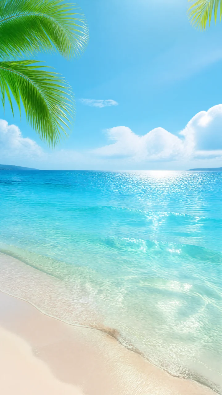海边夏日清新手机壁纸