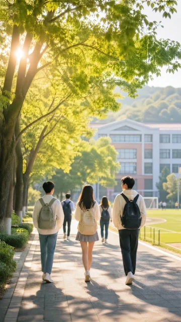 青春校园阳光手机壁纸