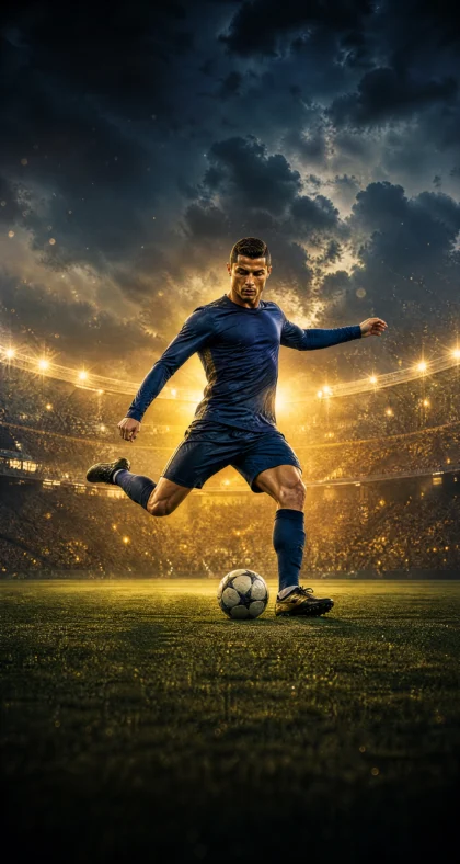 CR7 传奇射门平板壁纸