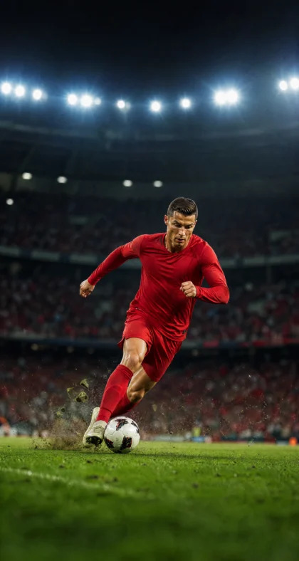 Ronaldo Action 动感足球平板壁纸