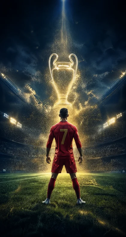 Ronaldo Champions 冠军时刻平板壁纸
