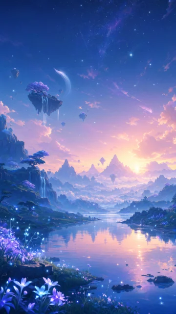 提瓦特梦境星空手机壁纸