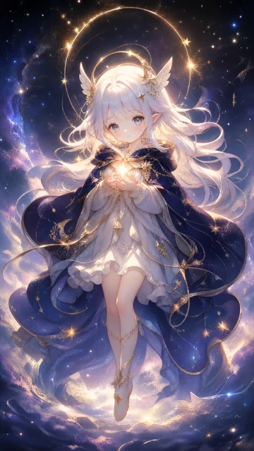 派蒙梦幻星空手机壁纸