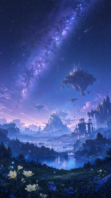 星空提瓦特梦幻手机壁纸
