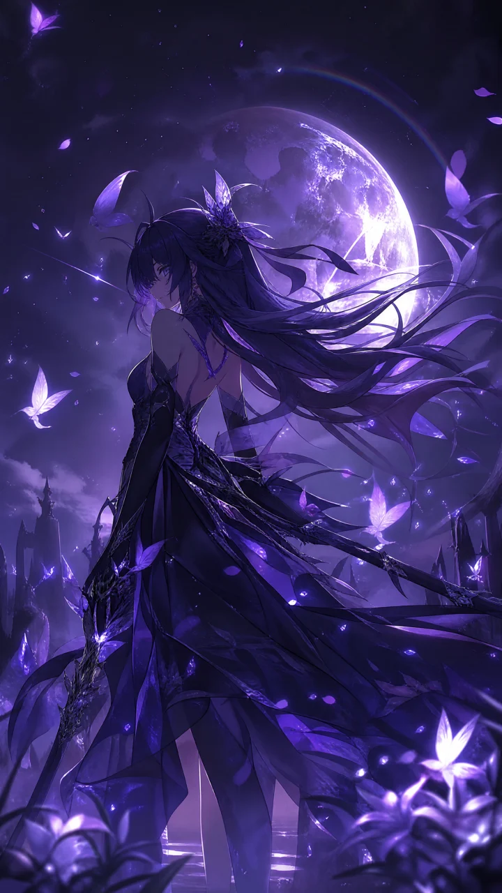 Seele 紫夜幻蝶手机壁纸
