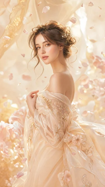 Theresa 柔光花影手机壁纸