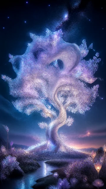 梦幻想象之树手机壁纸