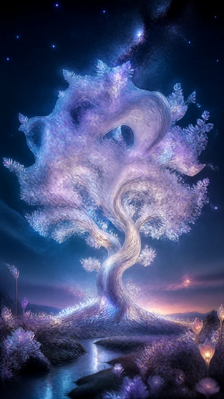 梦幻想象之树手机壁纸