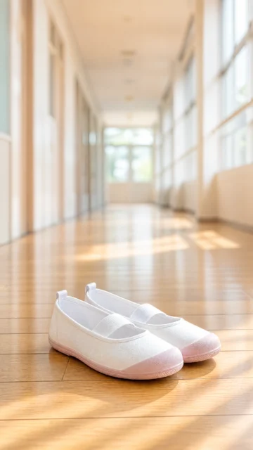 清晨校园上履き手机壁纸